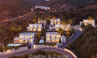 7 geavanceerde nieuwbouwvilla’s met panoramisch zeezicht te koop in de heuvels van Mijas Pueblo, Costa del Sol 787744 