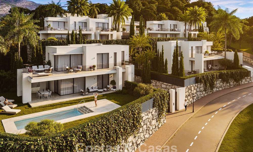 7 geavanceerde nieuwbouwvilla’s met panoramisch zeezicht te koop in de heuvels van Mijas Pueblo, Costa del Sol 787745