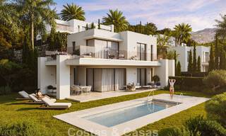 7 geavanceerde nieuwbouwvilla’s met panoramisch zeezicht te koop in de heuvels van Mijas Pueblo, Costa del Sol 787750 