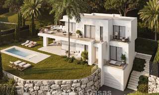 7 geavanceerde nieuwbouwvilla’s met panoramisch zeezicht te koop in de heuvels van Mijas Pueblo, Costa del Sol 787753 