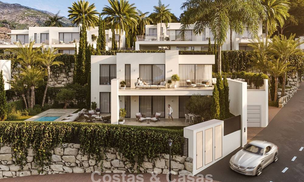 7 geavanceerde nieuwbouwvilla’s met panoramisch zeezicht te koop in de heuvels van Mijas Pueblo, Costa del Sol 787756