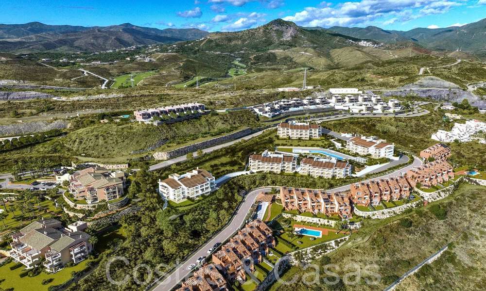 Moderne nieuwbouwappartementen in eigentijdse stijl te koop met ruim terras en prachtig zeezicht in Benahavis - Marbella 70120