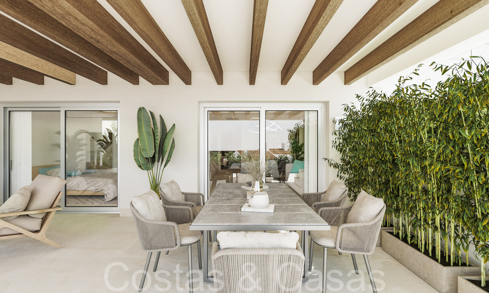 Moderne nieuwbouwappartementen in eigentijdse stijl te koop met ruim terras en prachtig zeezicht in Benahavis - Marbella 70132