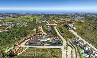 Moderne nieuwbouwappartementen in eigentijdse stijl te koop met ruim terras en prachtig zeezicht in Benahavis - Marbella 70136 