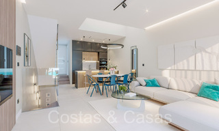 Opportuniteit! Moderne innovatieve rijhuizen met privétuin en zeezicht te koop in Fuengirola, Costa del Sol 70169 