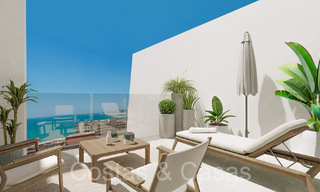 Opportuniteit! Moderne innovatieve rijhuizen met privétuin en zeezicht te koop in Fuengirola, Costa del Sol 70180 