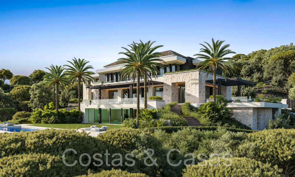 Majestueuze boutique villa te koop, met zeezicht, in het meest exclusieve La Zagaleta Golfresort in Benahavis - Marbella 71423