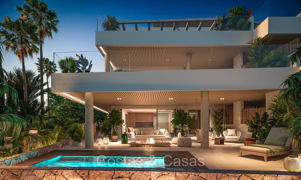 Geavanceerde nieuwbouwappartementen met panoramisch zeezicht te koop in Cabopino, Marbella 73550
