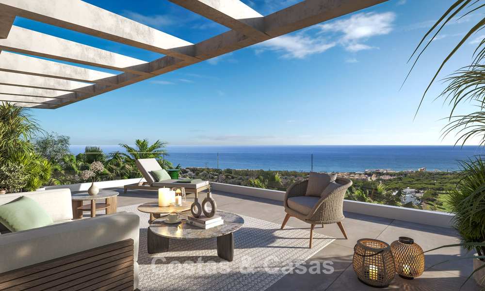 Geavanceerde nieuwbouwappartementen met panoramisch zeezicht te koop in Cabopino, Marbella 793015