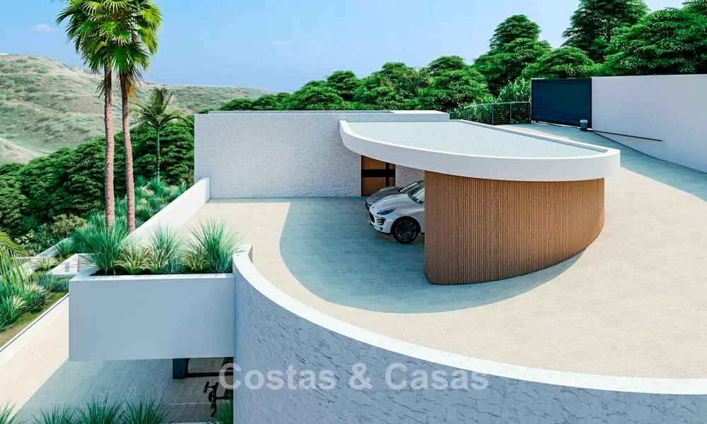 High-end designervilla met panoramisch berg- en zeezicht te koop in een gated resort in Benahavis - Marbella 74914