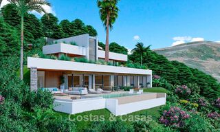 High-end designervilla met panoramisch berg- en zeezicht te koop in een gated resort in Benahavis - Marbella 74918 
