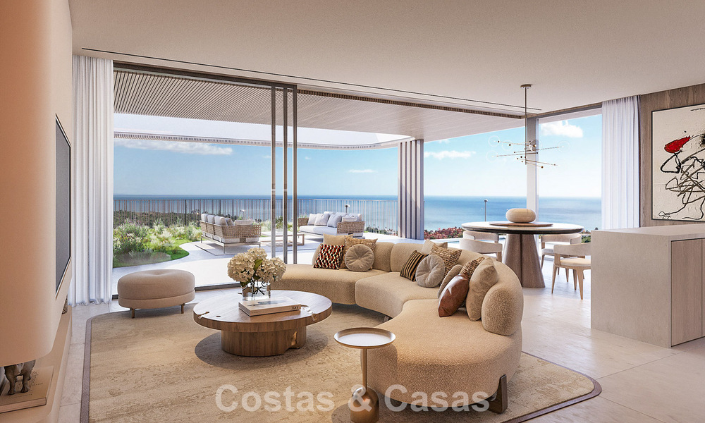 Pre-launch! Nieuwe, innovatieve appartementen met adembenemend zeezicht te koop in Casares, Costa del Sol 74764