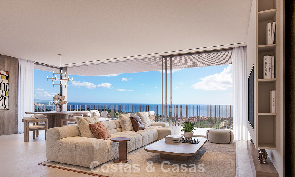Pre-launch! Nieuwe, innovatieve appartementen met adembenemend zeezicht te koop in Casares, Costa del Sol 74765