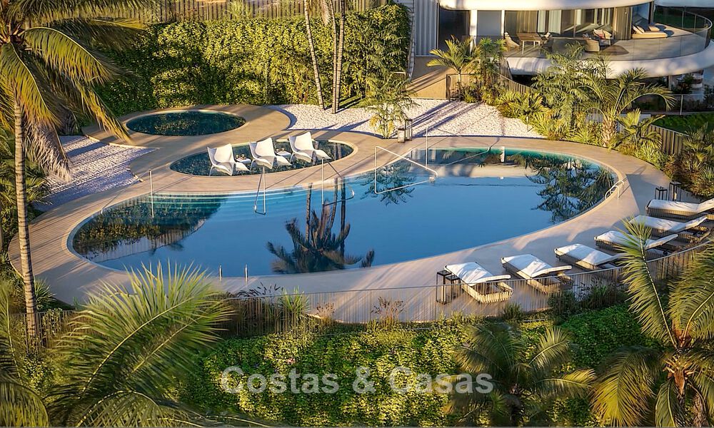 Nieuw op de markt. Avant-garde stijl appartementen met fantastische zeezicht te koop in Benahavis - Marbella 778324