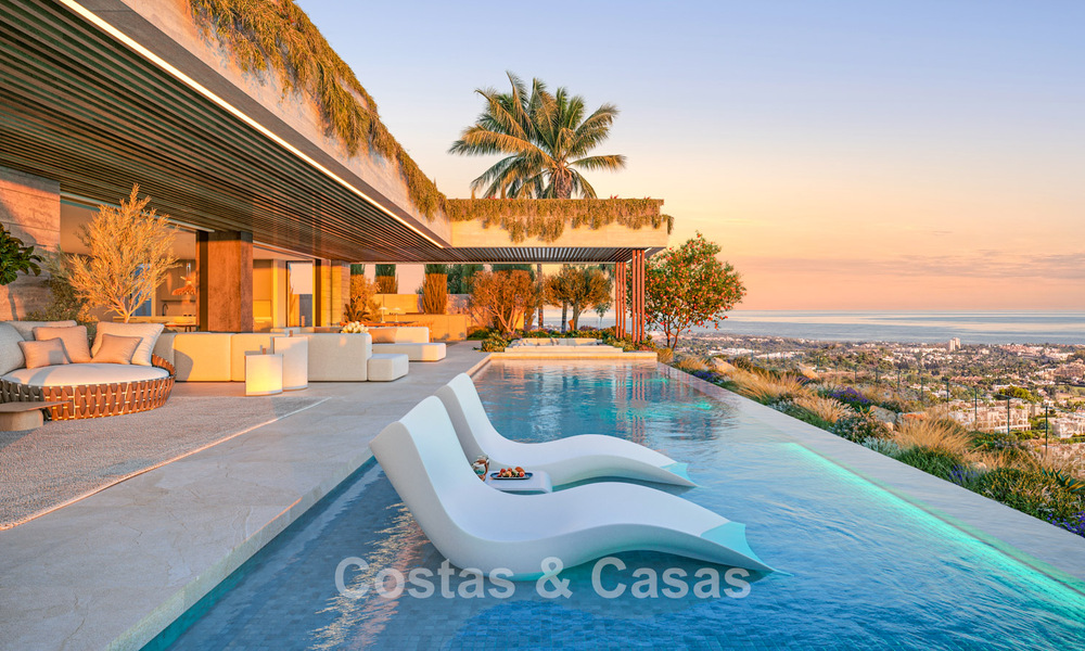 Indrukwekkende nieuwbouwvilla’s te koop met uitzicht op zee, golf en bergen in Benahavis - Marbella 74860