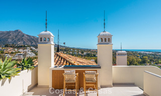 Prestigieus gerenoveerd penthouse met panoramisch zeezicht te koop in Nueva Andalucia’s golfvallei, Marbella 773633 