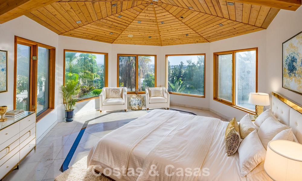 Majestueuze luxevilla met prachtig zeezicht te koop, in een populaire urbanisatie van Benahavis - Marbella 774947