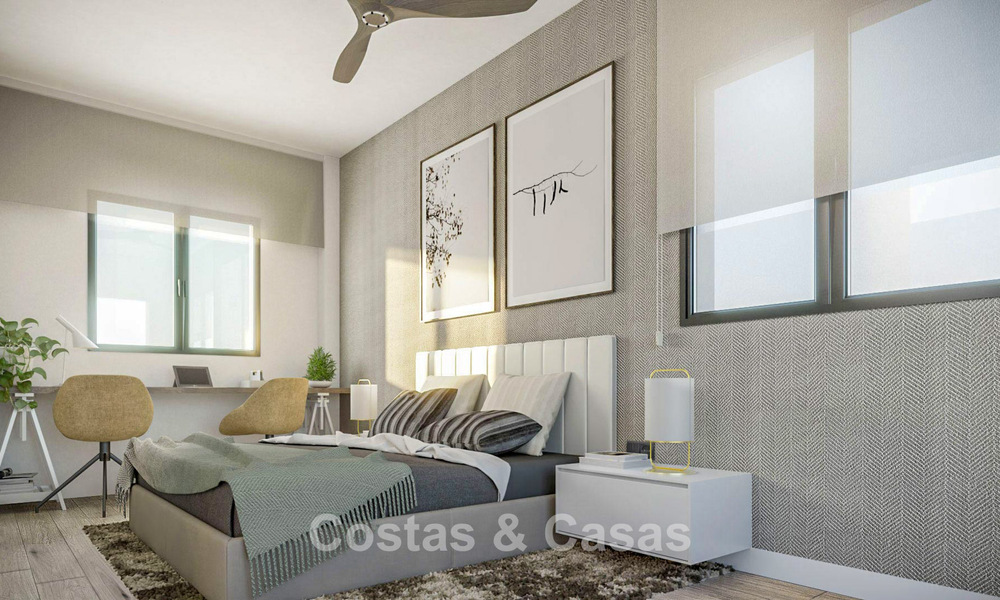 Nieuw op de markt. Moderne nieuwbouwappartementen met hedendaagse stijl te koop in Fuengirola, Costa del Sol 775024