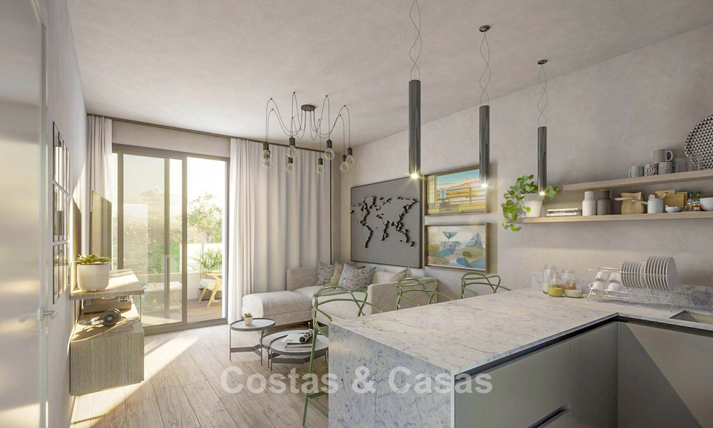 Nieuw op de markt. Moderne nieuwbouwappartementen met hedendaagse stijl te koop in Fuengirola, Costa del Sol 775028