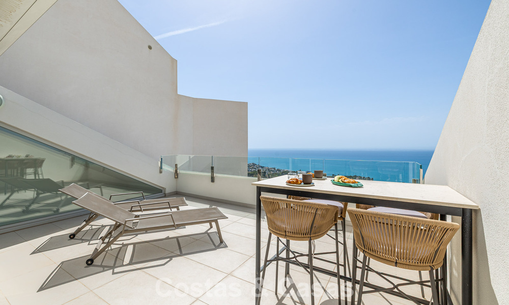 Moderne appartementen met fenomenaal zeezicht te koop in Benalmadena, Costa del Sol 807067
