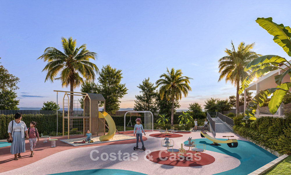 Stijlvolle nieuwbouwappartementen met subliem zeezicht te koop in Mijas Costa, Costa del Sol 775360