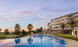 Stijlvolle nieuwbouwappartementen met subliem zeezicht te koop in Mijas Costa, Costa del Sol 775361 