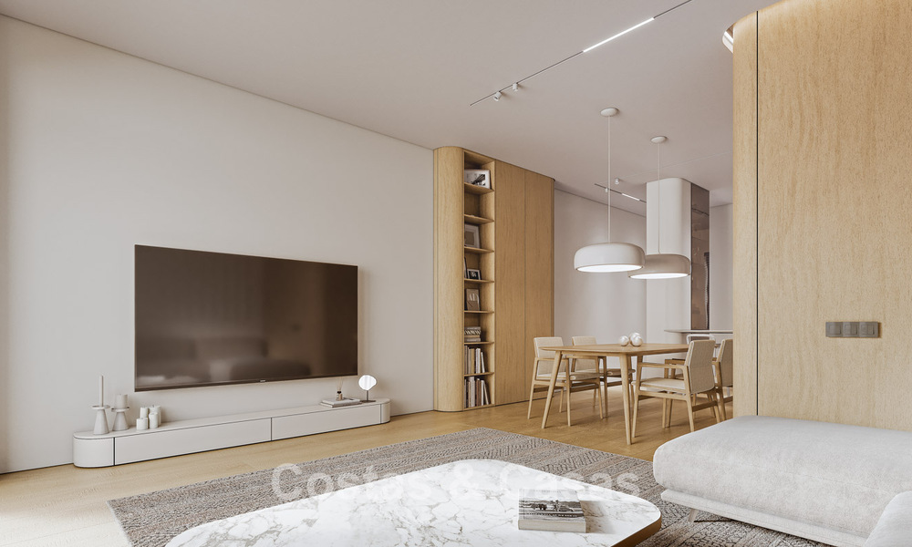 Stijlvolle nieuwbouwappartementen met subliem zeezicht te koop in Mijas Costa, Costa del Sol 775368