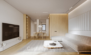 Stijlvolle nieuwbouwappartementen met subliem zeezicht te koop in Mijas Costa, Costa del Sol 775369 