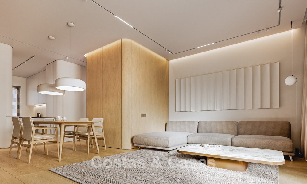 Stijlvolle nieuwbouwappartementen met subliem zeezicht te koop in Mijas Costa, Costa del Sol 775372