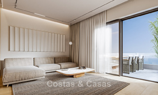 Stijlvolle nieuwbouwappartementen met subliem zeezicht te koop in Mijas Costa, Costa del Sol 775373 