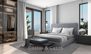 Geavanceerde designervilla met prachtig zeezicht te koop in El Madroñal, Benahavis - Marbella 775253 