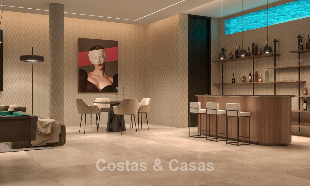 Geavanceerde designervilla met prachtig zeezicht te koop in El Madroñal, Benahavis - Marbella 775255