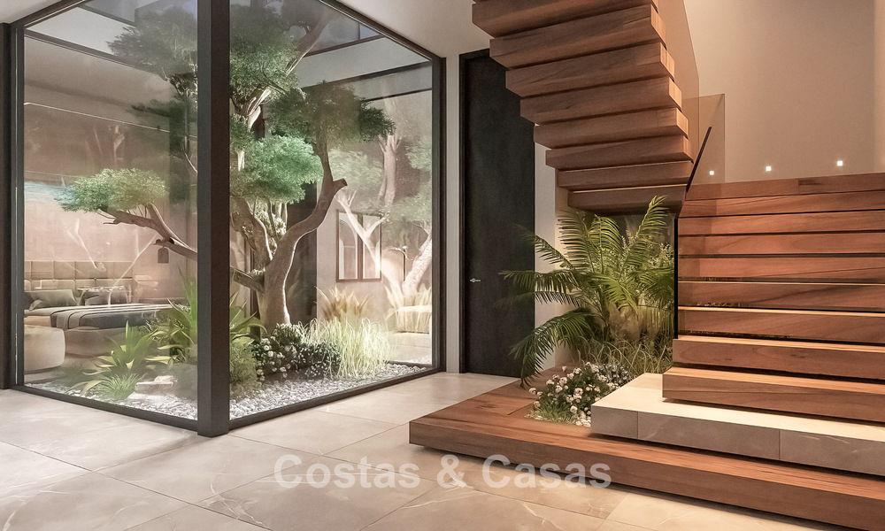 Geavanceerde designervilla met prachtig zeezicht te koop in El Madroñal, Benahavis - Marbella 775256