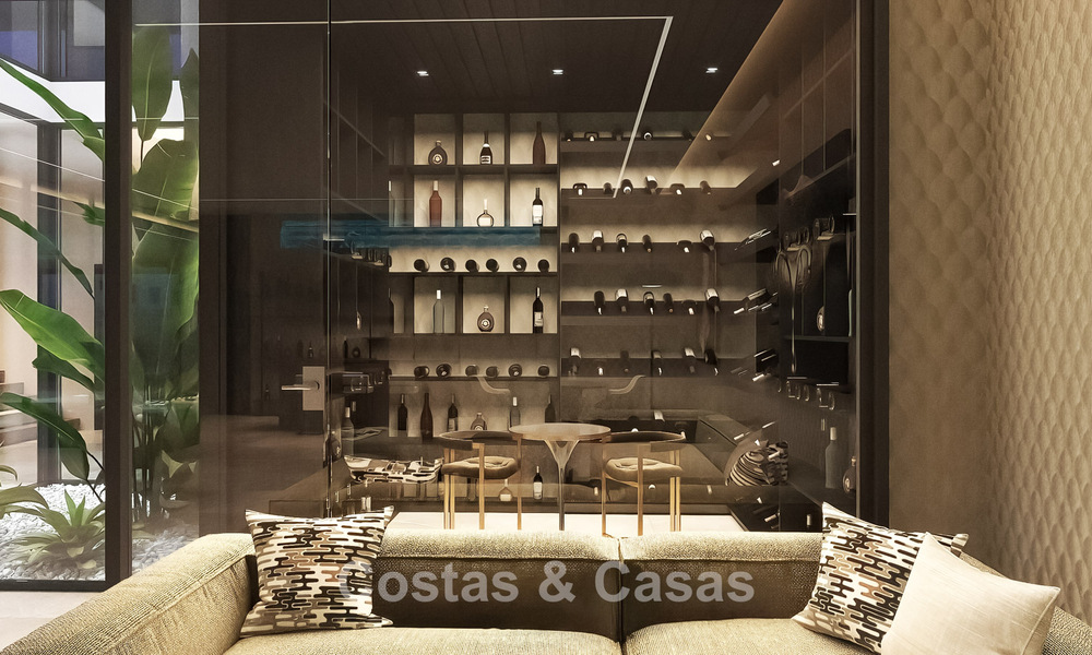 Geavanceerde designervilla met prachtig zeezicht te koop in El Madroñal, Benahavis - Marbella 775259