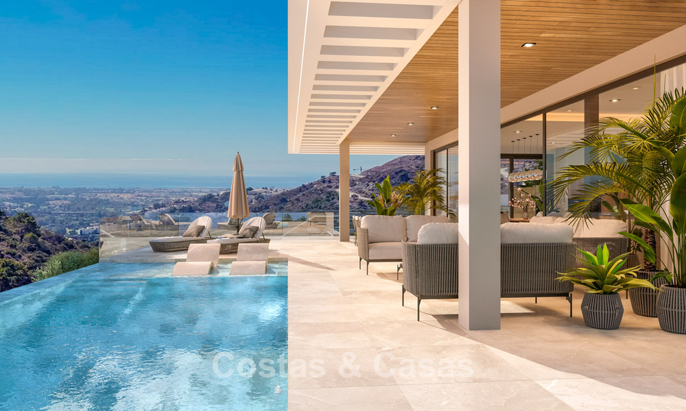 Geavanceerde designervilla met prachtig zeezicht te koop in El Madroñal, Benahavis - Marbella 775262