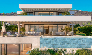 Geavanceerde designervilla met prachtig zeezicht te koop in El Madroñal, Benahavis - Marbella 775263 