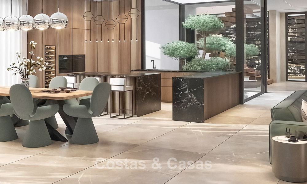 Geavanceerde designervilla met prachtig zeezicht te koop in El Madroñal, Benahavis - Marbella 775264