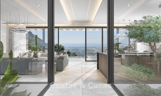 Geavanceerde designervilla met prachtig zeezicht te koop in El Madroñal, Benahavis - Marbella 775265 