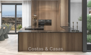 Geavanceerde designervilla met prachtig zeezicht te koop in El Madroñal, Benahavis - Marbella 775268 