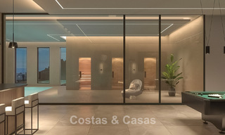 Geavanceerde designervilla met prachtig zeezicht te koop in El Madroñal, Benahavis - Marbella 775269 