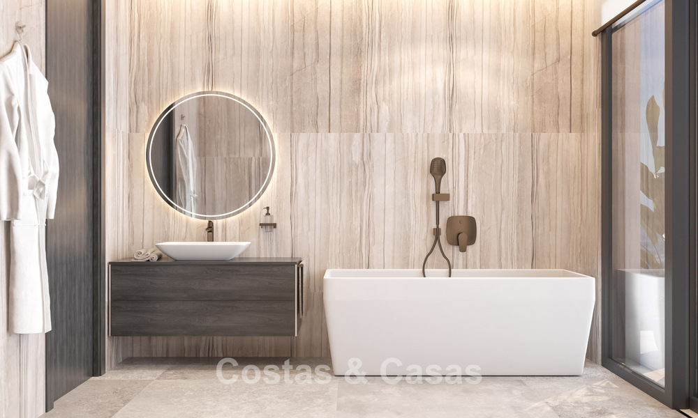 Geavanceerde designervilla met prachtig zeezicht te koop in El Madroñal, Benahavis - Marbella 775273