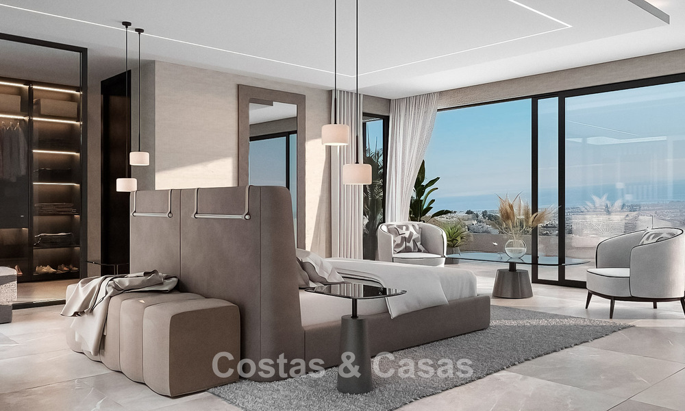 Geavanceerde designervilla met prachtig zeezicht te koop in El Madroñal, Benahavis - Marbella 775274