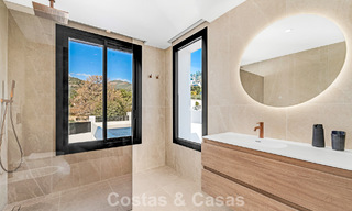 Geavanceerde designervilla met prachtig zeezicht te koop in El Madroñal, Benahavis - Marbella 796829 