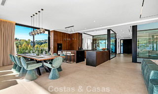 Geavanceerde designervilla met prachtig zeezicht te koop in El Madroñal, Benahavis - Marbella 796830 