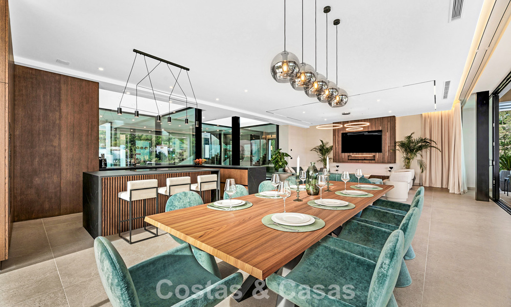 Geavanceerde designervilla met prachtig zeezicht te koop in El Madroñal, Benahavis - Marbella 796831