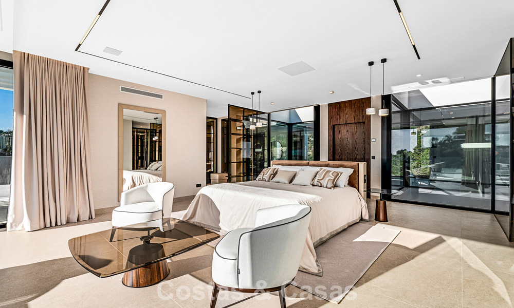 Geavanceerde designervilla met prachtig zeezicht te koop in El Madroñal, Benahavis - Marbella 796867