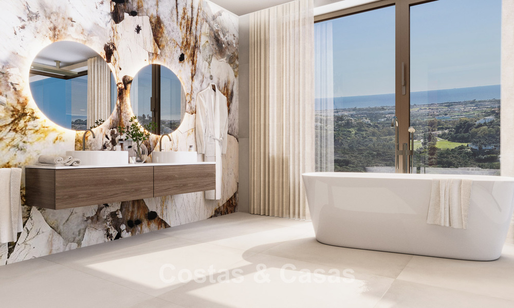 Architectonisch meesterwerk met fenomenaal zeezicht te koop in El Madroñal, Benahavis - Marbella 775303