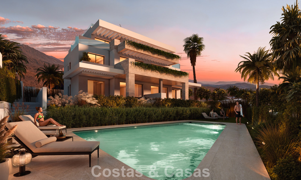 Nieuw op de markt. Stijlvolle boutique appartementen te koop op loopafstand van het strand met zeezicht in West Estepona 775417