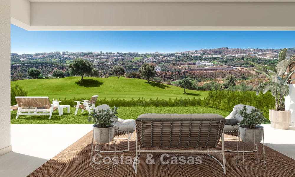 Nieuwe 3-slaapkamer woningen te koop in een prestigieus golfresort in Mijas, Costa del Sol 775411