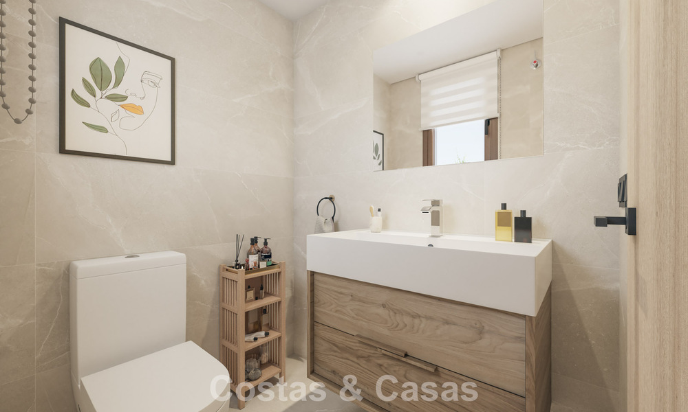 Nieuwe 3-slaapkamer woningen te koop in een prestigieus golfresort in Mijas, Costa del Sol 775414